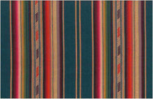 Load image into Gallery viewer, 2324/1 TEAL MULTI BOHO DECOR JACQUARDS SOUTHWEST ETHNIC STRIPES
