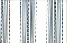 Load image into Gallery viewer, 2311/1 BLUE/WHITE COASTAL LIVING COUNTRY STYLE DARK BLUES JACQUARDS SOUTHWEST ETHNIC STRIPES DECOR
