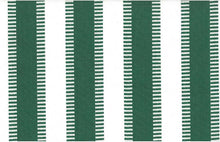 Load image into Gallery viewer, 2225/8 BASIL/WHITE AQUA TEAL GREEN BOHO DECOR STRIPES
