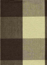 Load image into Gallery viewer, 3163/5 CHOCOLATE/CREAM CHECKS PLAIDS COUNTRY STYLE MODERN NEUTRALS SOUTHWEST DECOR
