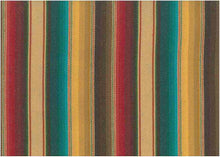 Load image into Gallery viewer, 2350/1 RED TURQ GOLD SOUTHWEST ETHNIC STRIPES DECOR
