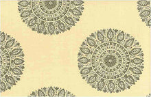 Load image into Gallery viewer, 0941/3 SWATCH-SMOKE BLOCK PRINT LOOK INDIAN DECOR NEUTRALS COTTON
