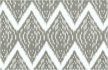 Load image into Gallery viewer, 0904/3 SWATCH-PUTTY/WHITE IKAT LOOK INDIAN DECOR MODERN STYLE NEUTRALS PRINTS COTTON
