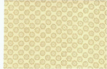 Load image into Gallery viewer, 0925/3 SWATCH-GOLD ON CREAM BLOCK PRINT LOOK COUNTRY STYLE COTTON SAND GOLD YELLOW
