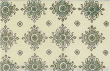 Load image into Gallery viewer, 0937/4 SWATCH-FLAX BLOCK PRINT LOOK INDIAN DECOR NEUTRALS COTTON
