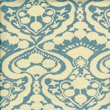 Load image into Gallery viewer, 0946/1 SWATCH-BLUE CHAMBRAY BLOCK PRINT LOOK INDIAN DECOR LIGHT BLUES COTTON
