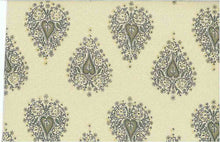Load image into Gallery viewer, 0955/2 SWATCH-FLAX BLOCK PRINT LOOK COUNTRY STYLE INDIAN DECOR NEUTRALS COTTON
