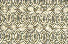 Load image into Gallery viewer, 0972/3 SWATCH-PEWTER BLOCK PRINT LOOK INDIAN DECOR NEUTRALS COTTON
