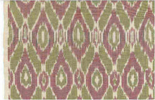 Load image into Gallery viewer, 1503/4 SWATCH-PINK/GREEN AQUA TEAL GREEN BOHO DECOR HANDWOVEN IKAT LOOK INDIAN PINK CORAL RED PURPLE SOUTHWEST
