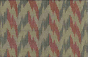 1508/2 SWATCH-RED/BROWN BOHO DECOR HANDWOVEN IKAT LOOK INDIAN NEUTRALS SOUTHWEST