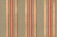 Load image into Gallery viewer, 2047/1 SWATCH-TAN/CORAL COUNTRY STYLE FARMHOUSE DECOR NEUTRALS STRIPES
