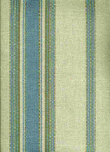 Load image into Gallery viewer, 2211/4 SWATCH-NAT/BLU/GRN AQUA TEAL GREEN COASTAL LIVING COUNTRY STYLE STRIPES
