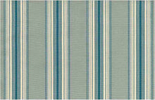 Load image into Gallery viewer, 2271/2 SWATCH-AQUA/TEAL AQUA TEAL GREEN COASTAL LIVING COUNTRY STYLE STRIPES
