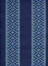 Load image into Gallery viewer, 2279/2 SWATCH-OCEAN COASTAL LIVING COUNTRY STYLE DARK BLUES SOUTHWEST ETHNIC STRIPES DECOR
