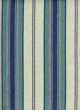 Load image into Gallery viewer, 2290/1 SWATCH-FLAX BLUE COASTAL LIVING COUNTRY STYLE FARMHOUSE DECOR LIGHT BLUES STRIPES
