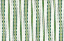 Load image into Gallery viewer, 2323/3 SWATCH-GREEN AQUA TEAL GREEN COUNTRY STYLE JACQUARDS SOUTHWEST ETHNIC STRIPES
