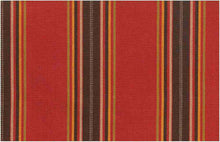 Load image into Gallery viewer, 2331/1 SWATCH-RED MULTI PINK CORAL RED PURPLE SOUTHWEST ETHNIC STRIPES DECOR
