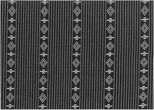 Load image into Gallery viewer, 2346/3 SWATCH-WHITE ON BLACK BLACK WHITE JACQUARDS MODERN STYLE SOUTHWEST ETHNIC STRIPES DECOR
