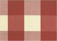 Load image into Gallery viewer, 3163/12 SWATCH-TOMATO BOHO DECOR CHECKS PLAIDS PINK CORAL RED PURPLE
