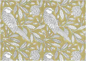 9223/4 SWATCH-ALMOND BLOCK PRINT LOOK COUNTRY STYLE FARMHOUSE DECOR COTTON SAND GOLD YELLOW