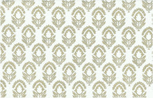 Load image into Gallery viewer, 9202/2 SWATCH-STONE/WHITE BLOCK PRINT LOOK COUNTRY STYLE FARMHOUSE DECOR INDIAN NEUTRALS COTTON
