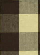 Load image into Gallery viewer, 3163/5 SWATCH-CHOCOLATE/CREAM CHECKS PLAIDS COUNTRY STYLE MODERN NEUTRALS SOUTHWEST DECOR
