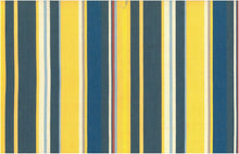 Load image into Gallery viewer, 2085 BLUE/YELLOW/WHI COASTAL LIVING COUNTRY STYLE DARK BLUES FARMHOUSE DECOR STRIPES
