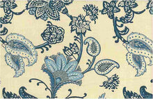 Load image into Gallery viewer, 0932/1 INDIGO SKY BLOCK PRINT LOOK COUNTRY STYLE DARK BLUES INDIAN DECOR COTTON
