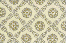 Load image into Gallery viewer, 0960/5 HONEY BLOCK PRINT LOOK INDIAN DECOR COTTON SAND GOLD YELLOW
