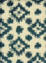 Load image into Gallery viewer, 0994/3 TEAL AQUA TEAL GREEN IKAT LOOK PRINTS COTTON

