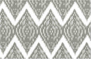 0904/3 PUTTY/WHITE IKAT LOOK INDIAN DECOR MODERN STYLE NEUTRALS PRINTS COTTON