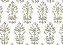 Load image into Gallery viewer, 9221/2 BIRCH/WHITE BLOCK PRINT LOOK COUNTRY STYLE FARMHOUSE DECOR INDIAN NEUTRALS COTTON
