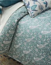 Load image into Gallery viewer, 9223/5 SPA AQUA TEAL GREEN BLOCK PRINT LOOK COASTAL LIVING COUNTRY STYLE COTTON
