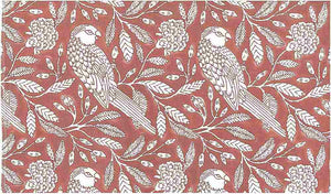 9223/6 FRENCH ROSE BLOCK PRINT LOOK BOHO DECOR COUNTRY STYLE INDIAN PINK CORAL RED PURPLE COTTON