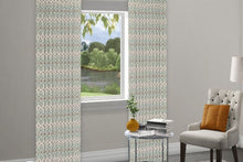 Load image into Gallery viewer, 9225/5 TEAL AQUA TEAL GREEN COASTAL LIVING COUNTRY STYLE IKAT LOOK PRINTS COTTON
