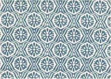 Load image into Gallery viewer, 9226/1 OLD BLUE BLOCK PRINT LOOK COASTAL LIVING COUNTRY STYLE LIGHT BLUES COTTON
