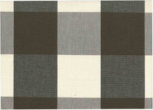 Load image into Gallery viewer, 3163/18 SWATCH-BROWN/WHITE CHECKS PLAIDS COUNTRY STYLE FARMHOUSE DECOR MODERN NEUTRALS
