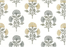 Load image into Gallery viewer, 9609/2 GRAY/SAND/LW BLOCK PRINT LOOK COUNTRY STYLE FARMHOUSE DECOR INDIAN NEUTRALS COTTON
