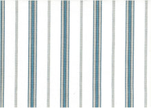 Load image into Gallery viewer, 2369/1 MARINA/WHITE COASTAL LIVING COUNTRY STYLE FARMHOUSE DECOR LIGHT BLUES MODERN STRIPES
