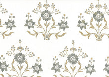 Load image into Gallery viewer, 9617/2 CAFE/LW BLOCK PRINT LOOK COUNTRY STYLE FARMHOUSE DECOR INDIAN NEUTRALS COTTON
