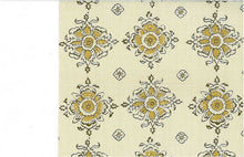 Load image into Gallery viewer, 0937/2 SPICE BLOCK PRINT LOOK INDIAN DECOR COTTON SAND GOLD YELLOW
