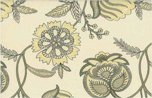 Load image into Gallery viewer, 0951/2 TAUPE ON NAT BLOCK PRINT LOOK BOHO DECOR INDIAN NEUTRALS COTTON
