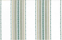Load image into Gallery viewer, 2311/2 GREEN/WHITE AQUA TEAL GREEN SOUTHWEST STRIPES JACQUARDS ETHNIC DECOR COUNTRY STYLE
