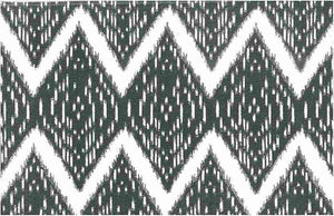 0904/1 GRANITE/WHITE BLACK WHITE IKAT LOOK INDIAN DECOR MODERN STYLE NEUTRALS PRINTS COTTON