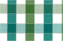Load image into Gallery viewer, 3192/2 TURQ LEAF AQUA TEAL GREEN BOHO DECOR CHECKS PLAIDS COUNTRY STYLE
