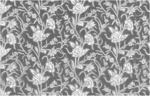 Load image into Gallery viewer, 9215/3 SMOKE/WHITE BLOCK PRINT LOOK COUNTRY STYLE FARMHOUSE DECOR INDIAN NEUTRALS COTTON

