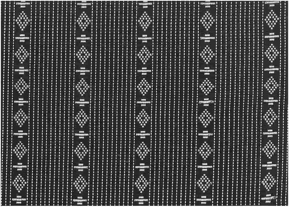 2346/3 WHITE ON BLACK JACQUARDS SOUTHWEST ETHNIC STRIPES BLACK WHITE DECOR MODERN STYLE