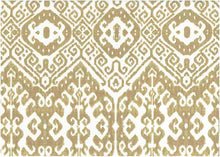 Load image into Gallery viewer, 9224/4 CASHEW BOHO DECOR IKAT LOOK INDIAN NEUTRALS PRINTS COTTON SAND GOLD YELLOW SOUTHWEST
