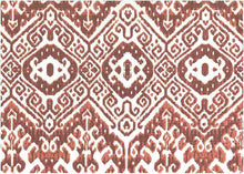 Load image into Gallery viewer, 9224/6 LACQUER RED BOHO DECOR IKAT LOOK INDIAN PINK CORAL RED PURPLE PRINTS COTTON SOUTHWEST
