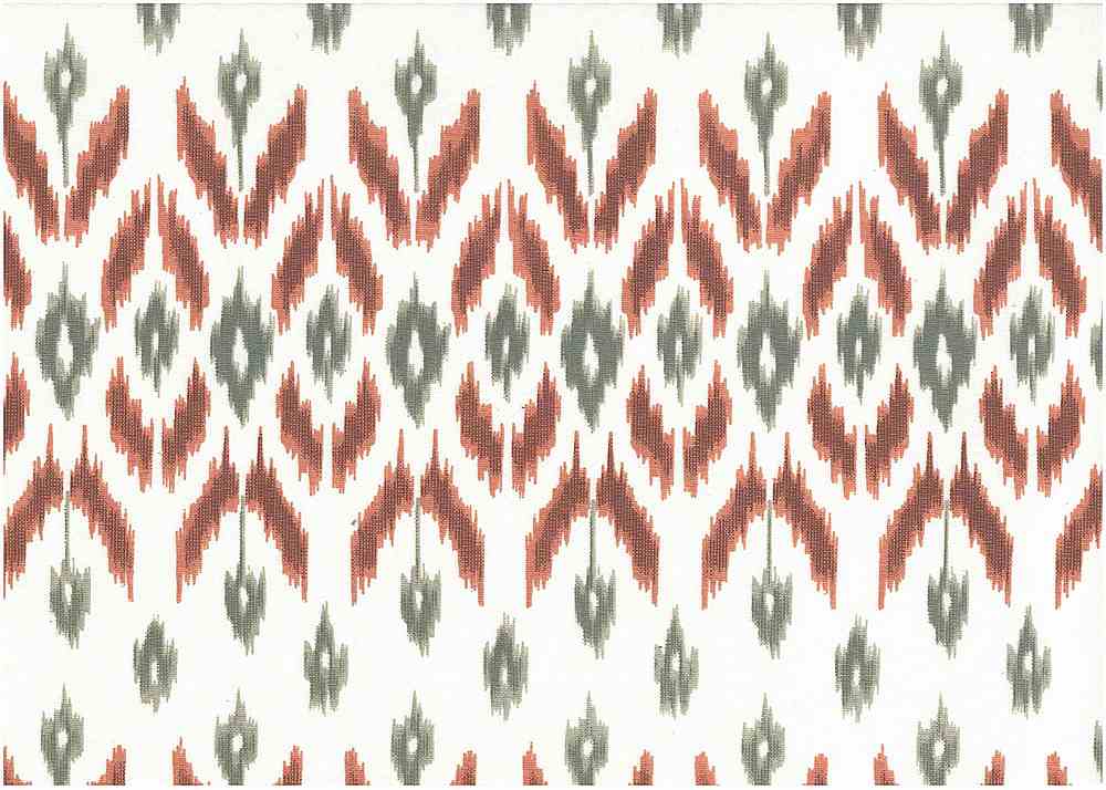 9225/6 CLAY BOHO DECOR IKAT LOOK INDIAN PINK CORAL RED PURPLE PRINTS COTTON